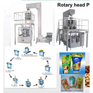 Machine de conditionnement de sachets préfabriqués rotatifs